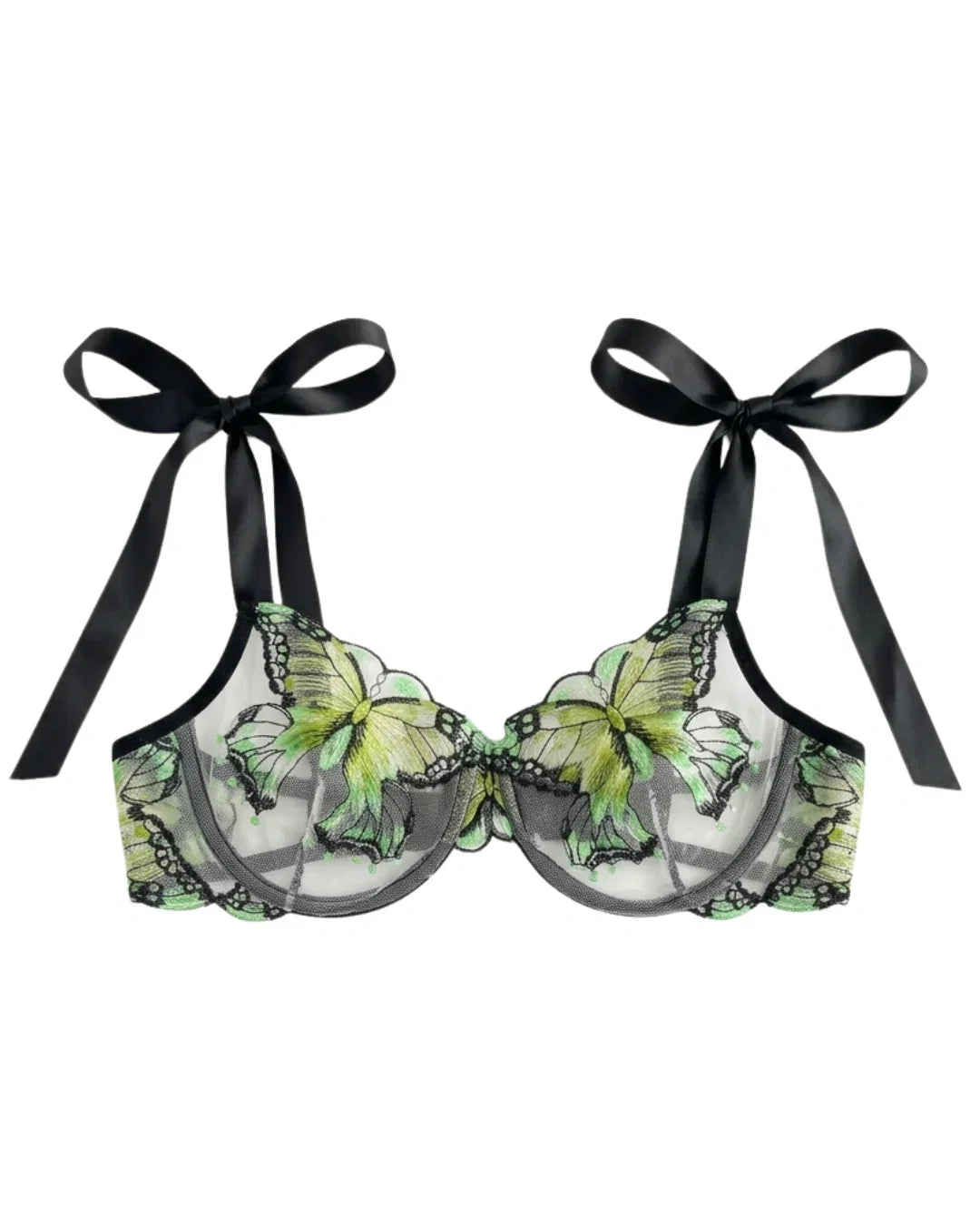 Non Padded Bra Set - Orlisse - Green