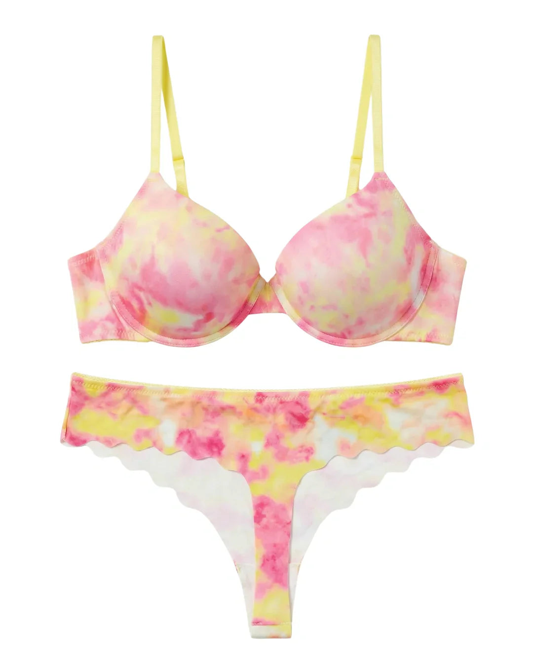 Padded Bra Set - Lunara Tie-Dye