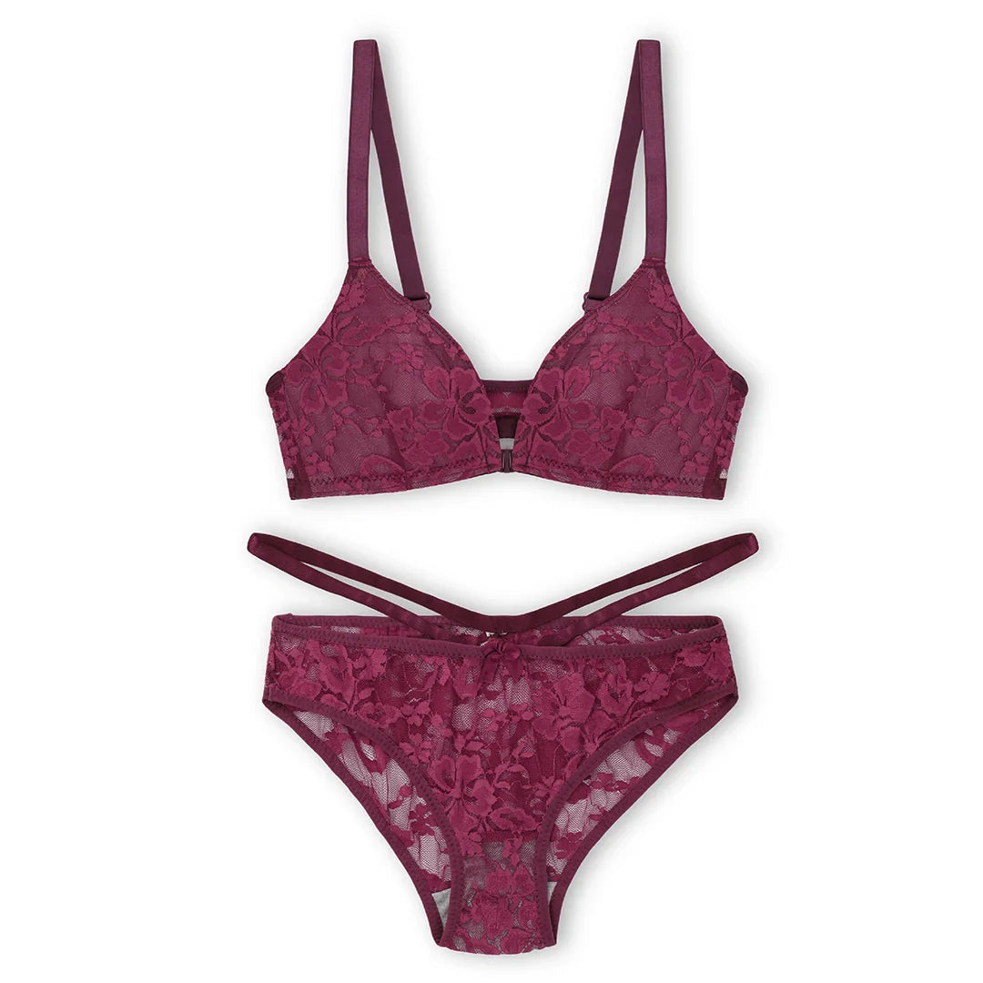 Max Front Open Padded Bra and Panty Set