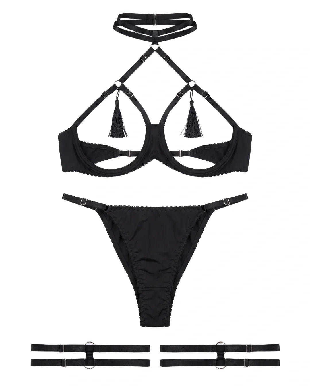 Garter Set - Ebonix - Black