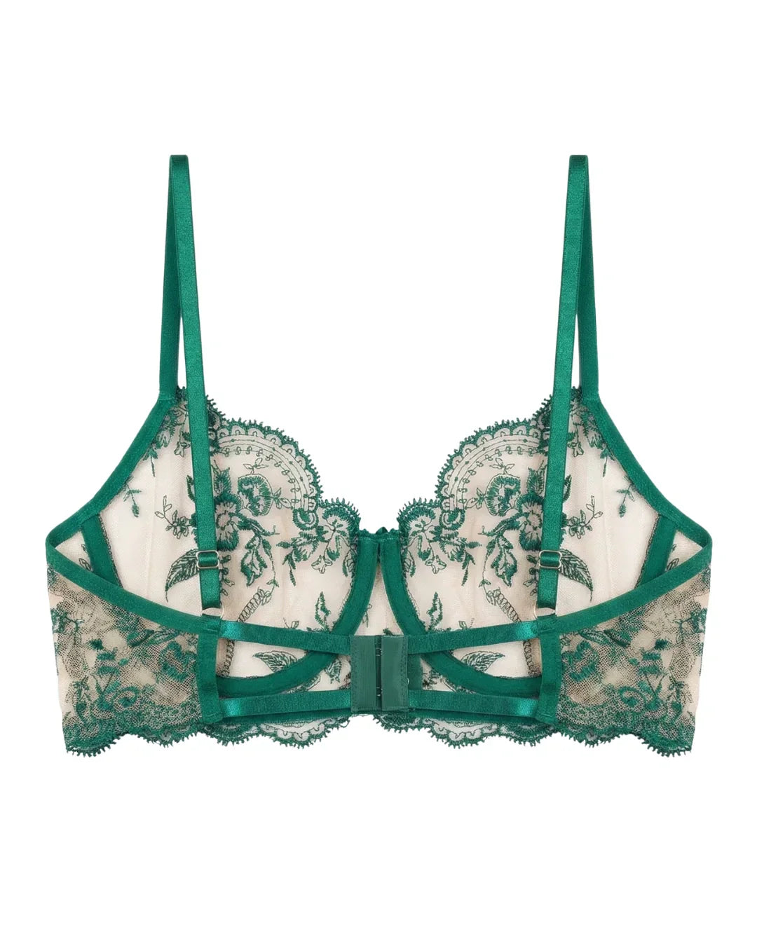 Non Padded Bra Set - Florisse - Green