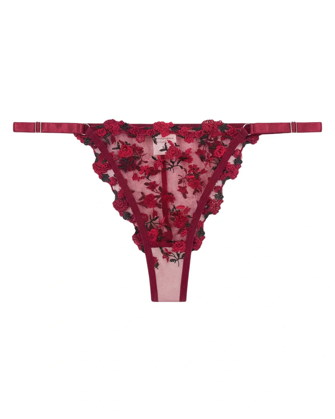 Non Padded Bra Set - Crimson Noir - Maroon