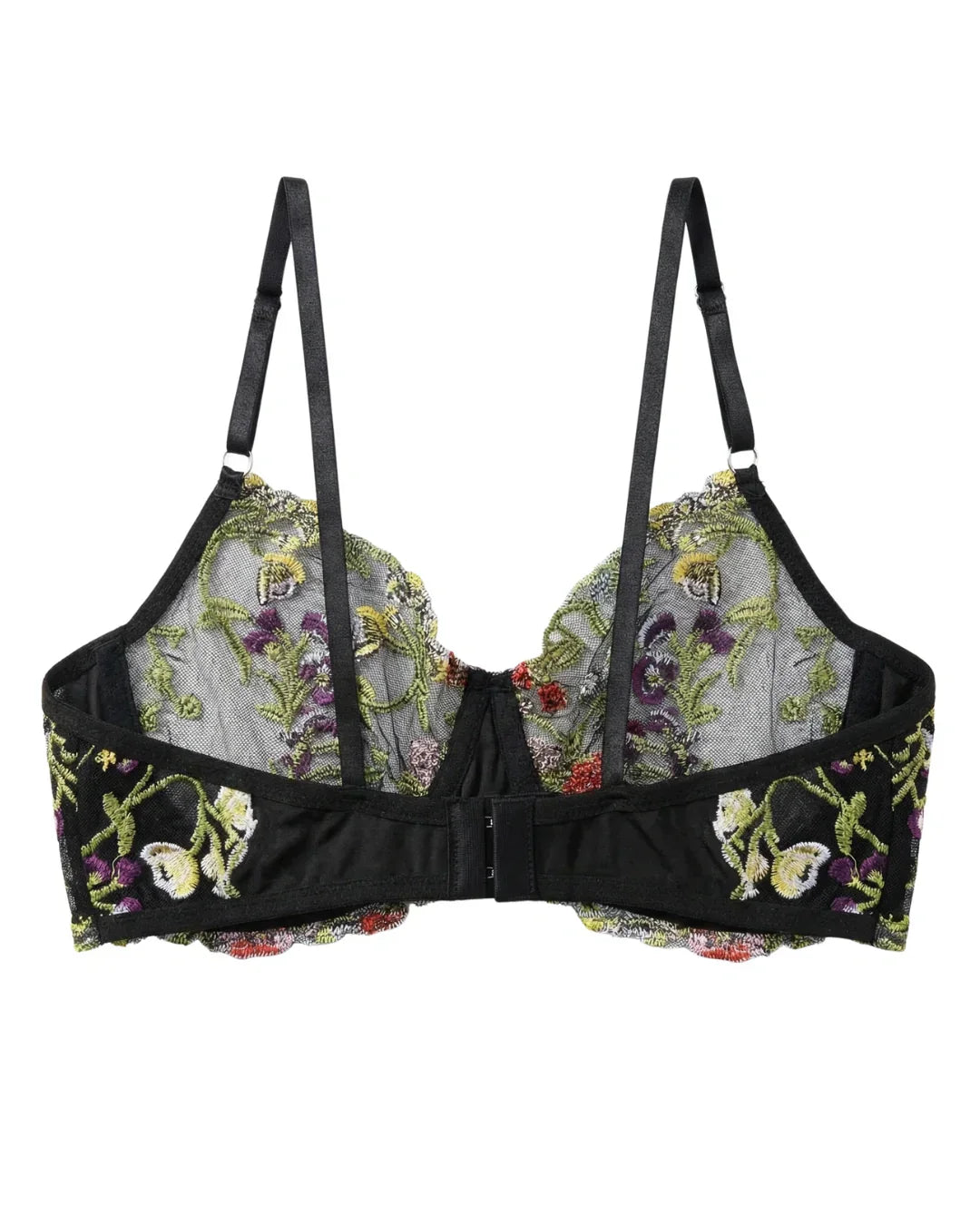 Non Padded Bra Set - Fiora - Black