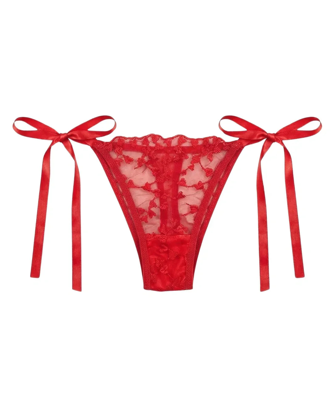 Non Padded Bra Set - Arvessa - Red