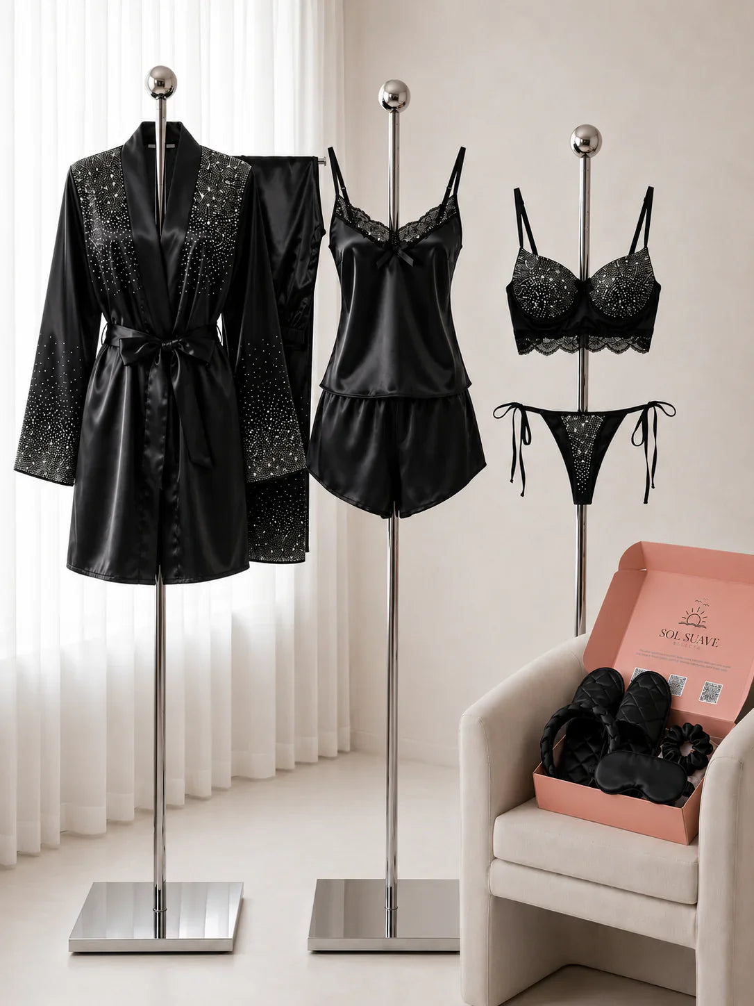 8 PCS Bridal Nightwear Imported